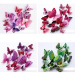 12Pcs Double layer 3D Butterfly Wall Sticker
